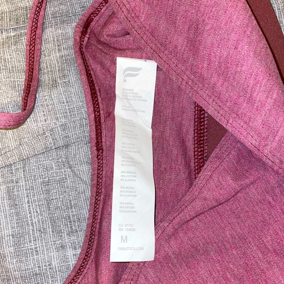 New Deep Pink Racerback Bralette - Picture 4 of 4